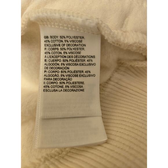 The North Face Women's Logo Play Hoodie Cropped White Never Stop Exploring XL - Picture 5 of 8